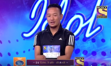 Thupten is contesting at Indian Idol Season 9