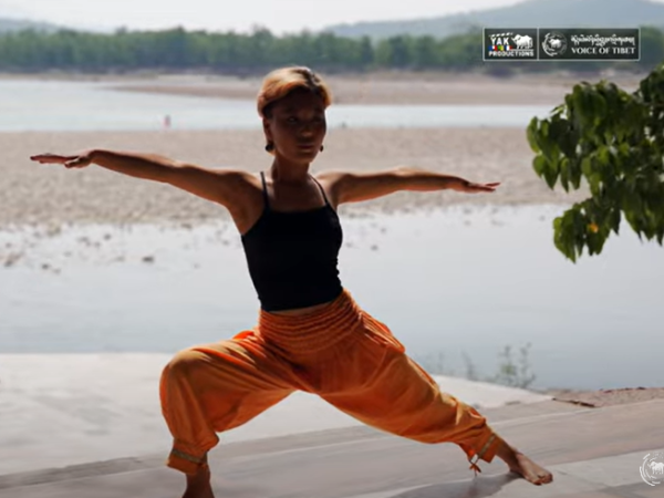 Not NURSING, this Ladakh Tibetan girl learns YOGA for 3 Years in College. And shows you Asanas to treat Phowa, Diabetes and High BP   