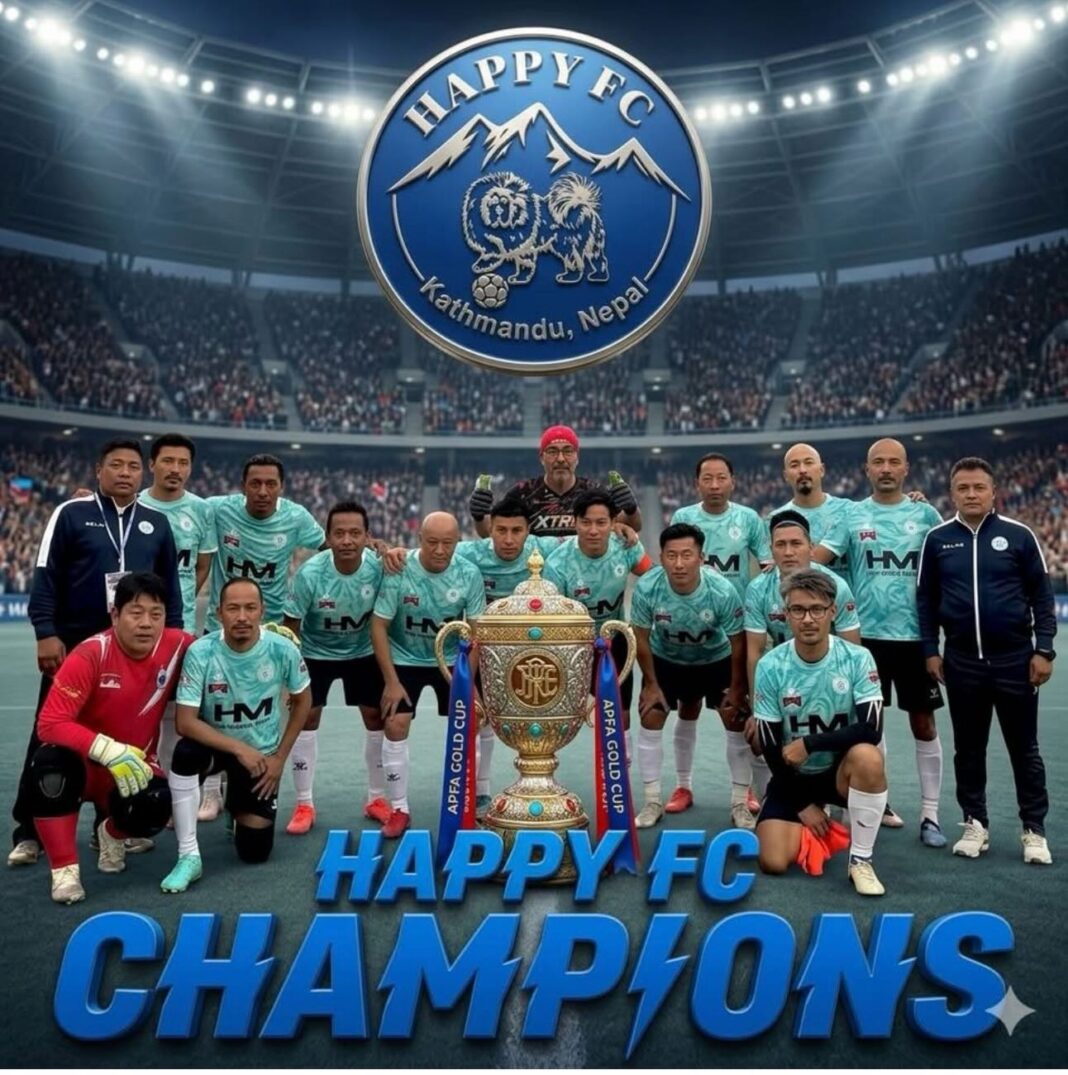 Happy FC from Nepal wins the 40 Plus Tibetan Football Championship Happy FC from Nepal wins the 40 Plus Tibetan Football Championship